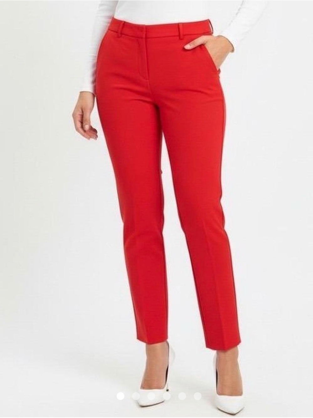 LOFT Red Julie Pants